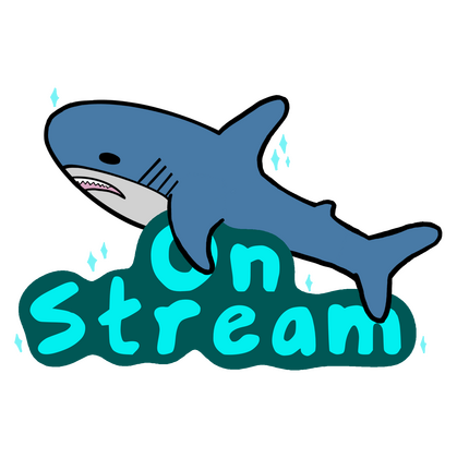 On Stream typed in bubble letters.